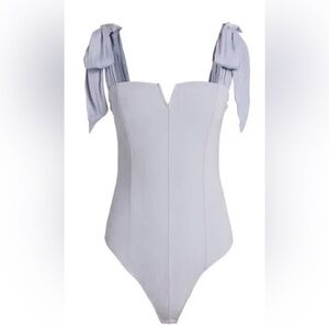 NWOT Free People Lola Bodysuit in light blue